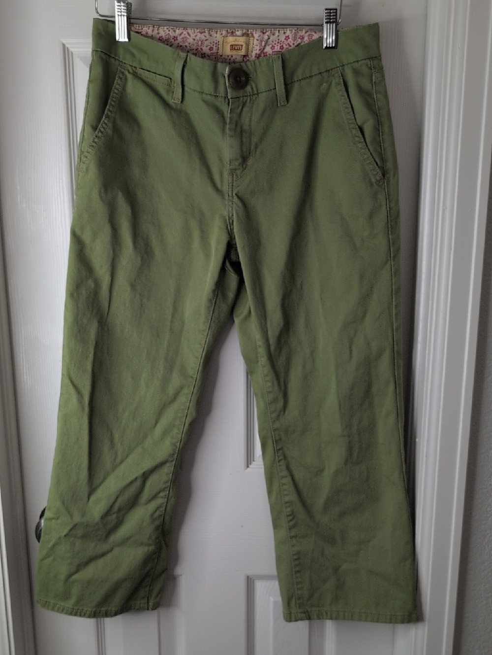 Levi's Y2K Tab Twills Women's Olive Chino Pants Size 4